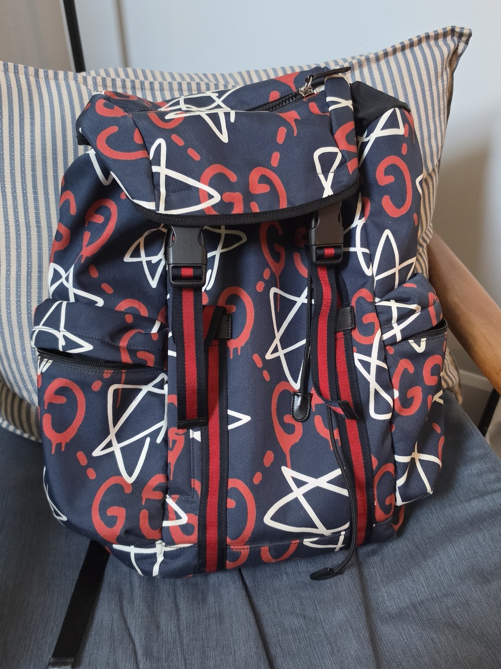 Gucci GG Graffiti Backpack Excellent Condition